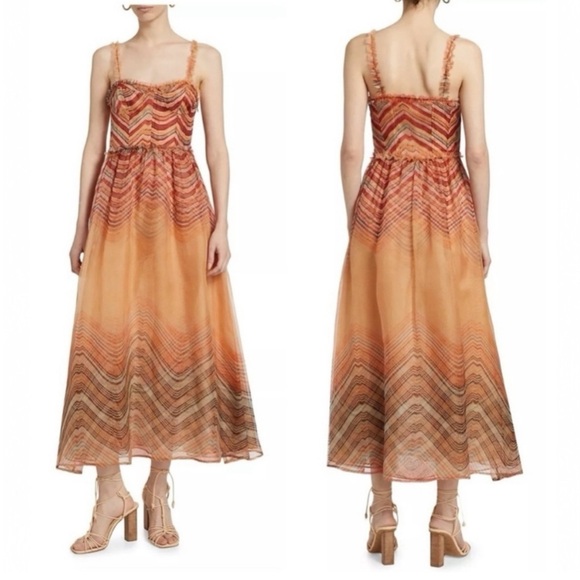 Ulla Johnson Gisele Watercolor Print Silk Sleeveless Midi
Cocktail Dress size 6 - Picture 8 of 12